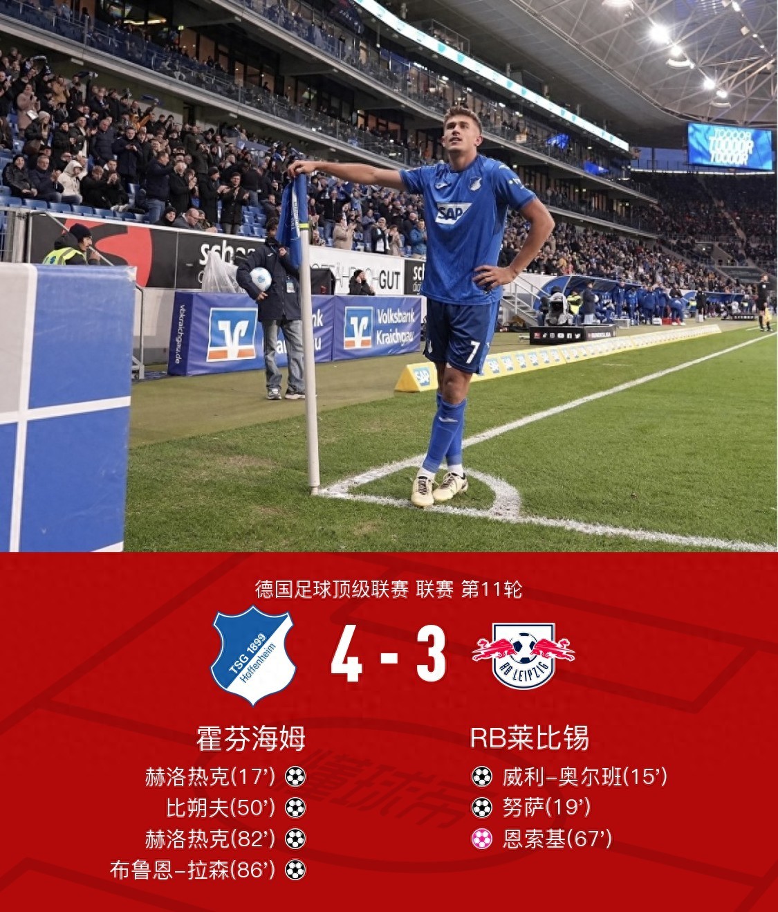 包含霍芬海姆客场大胜，追赶欧战资格的词条